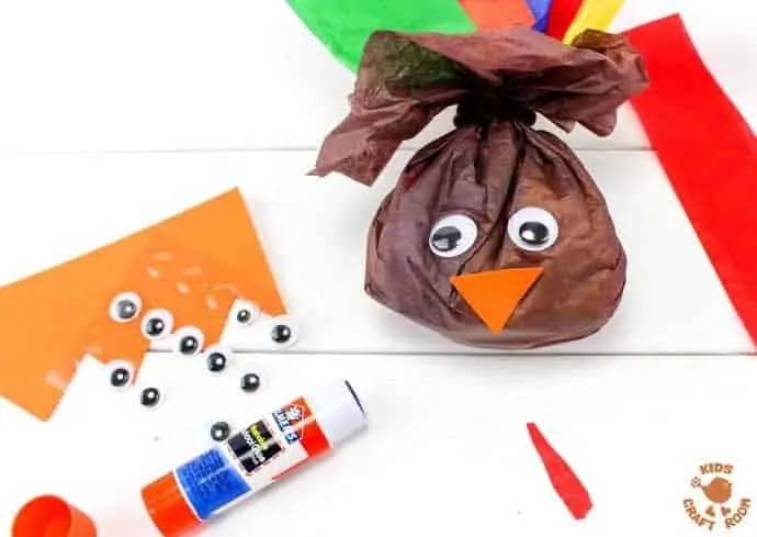 Step 4 - candy-filled turkey favors