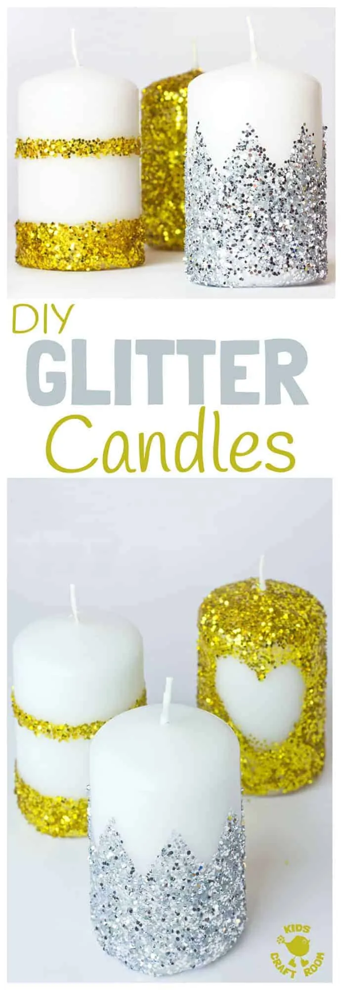 How To Make Glitter Candles at Home in 8 Easy Steps [DIY Tutorial