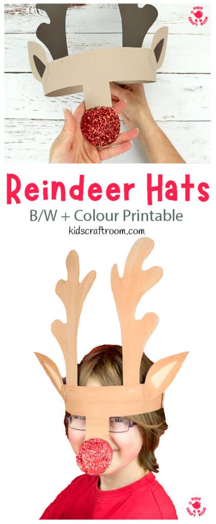 Printable Reindeer Antlers - Kids Craft Room Reindeer Handprint Ornament