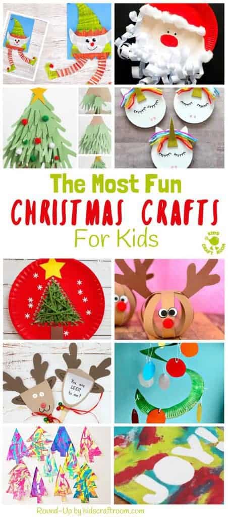 Bored of dull Christmas craft ideas? Here's 20+ MOST FUN CHRISTMAS CRAFTS not to be missed! Grab the kids for a fun and festive craft time. #Christmas #christmascrafts #christmascraftideas #christmascraftsforkids #kidscrafts #christmasideas #christmasideasforkids #christmasart #christmasartideas #craftideas #kidscraftroom #festivecrafts #seasonalcrafts via @KidsCraftRoom