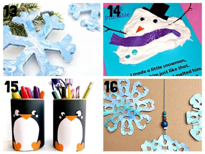 13-16 New Wonderful Winter Crafts For Kids
