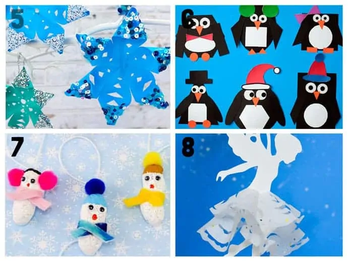 5-8 New Wonderful Winter Crafts For Kids