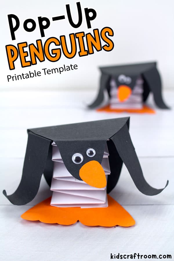 Pop Up Penguin Craft For Kids step 13.