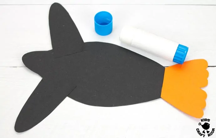 Pop Up Penguin Craft For Kids step 3.