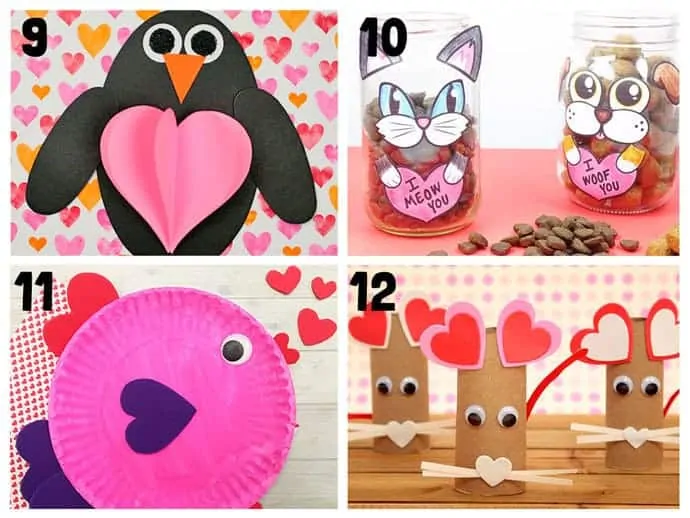 Animal Valentine Crafts 9-12