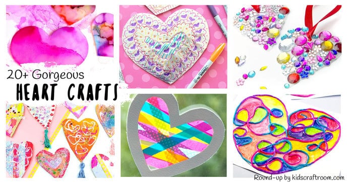 GORGEOUS HEART CRAFTS FOR KIDS - We've gathered together 20+ Heart Crafts For Kids that are stunning! All of these heart ideas are really achievable and most can be made with the type of supplies you've probably got in your art and craft cupboard already. Your kids will love them! Great for Mother's Day, Valentines or any time you want to spread a little love. #heart #heartcrafts #valentinesday #valentinecraft #valentinesdaycrafts #kidscrafts #craftsforkids #kidsactivities