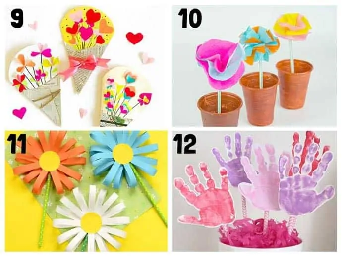 Pretty flower crafts for kids 9-12