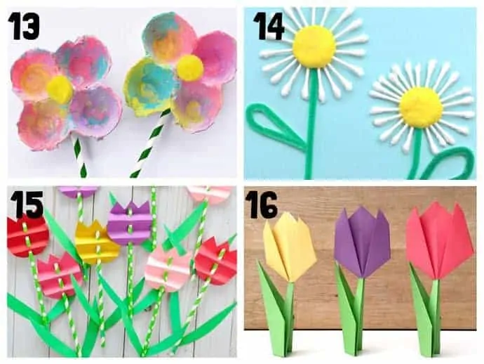 Pretty flower crafts for kids 13-16