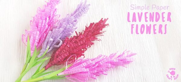 How To Make Paper Lavender Flowers - Kids Craft Room