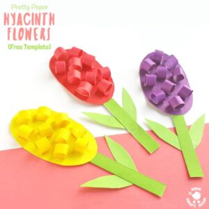 Pretty Paper Hyacinth Flower Craft