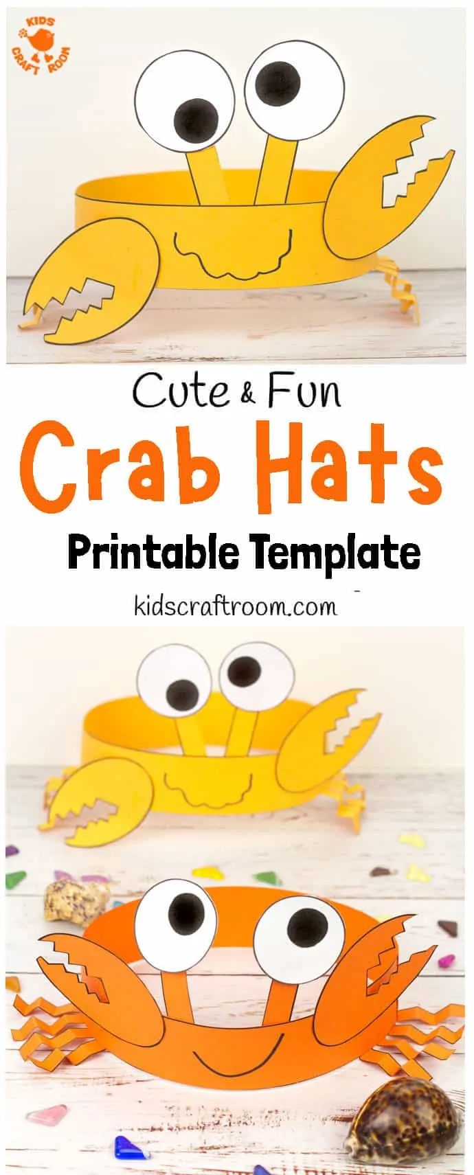 Fun Crab Hats - pin 1