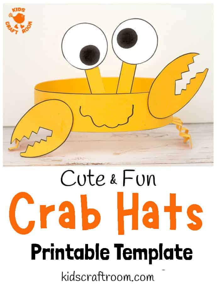 Cute and Fun Crab Hats Kids Craft Room