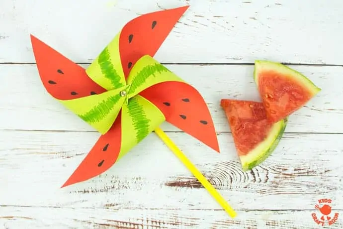 Watermelon Pinwheel Craft
