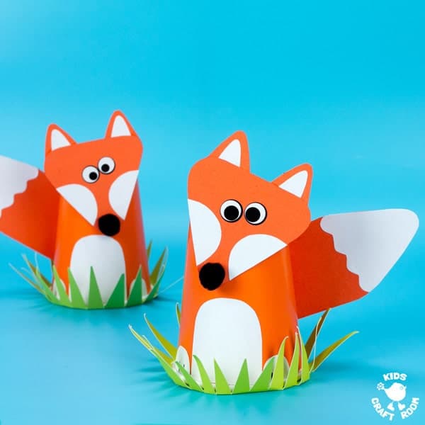 Cute Paper Cup Fox Craft For Kids - Kids Craft Room