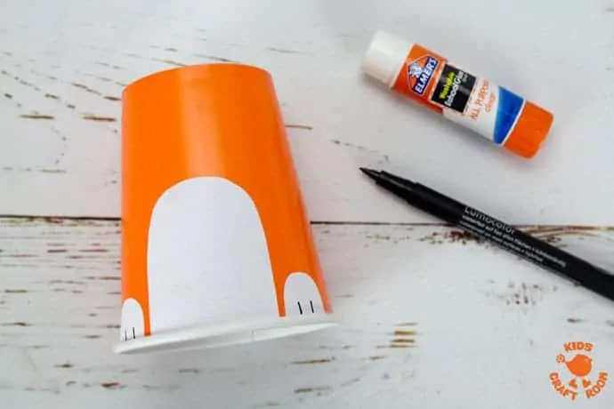Step 3 Cute Paper Cup Fox Craft For Kids