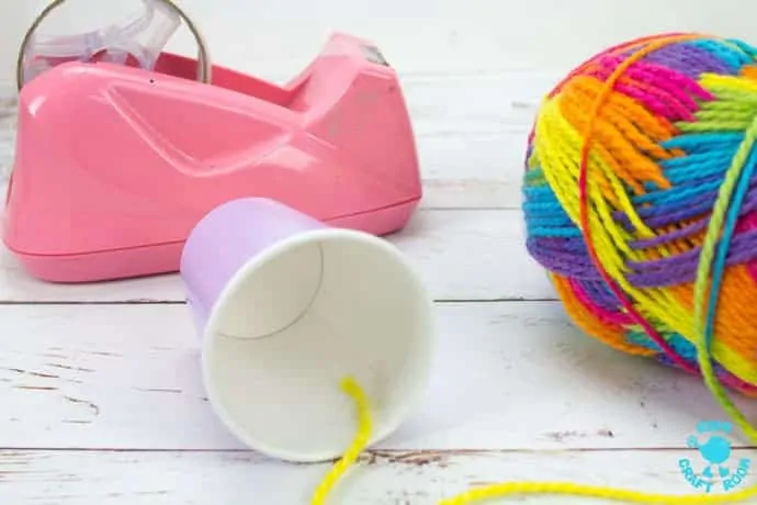Step 1 Paper Cup Yarn Wrapped Owl Craft