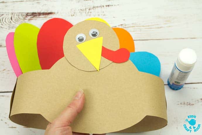 Printable Turkey Hat Craft For Thanksgiving step 8