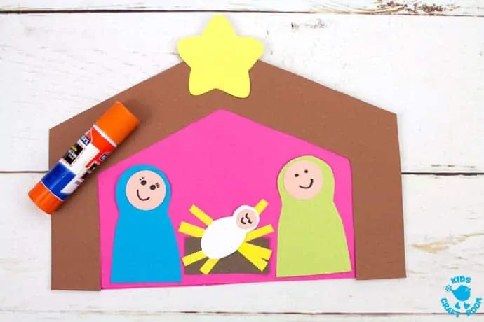 Christmas Card Nativity Craft step 8