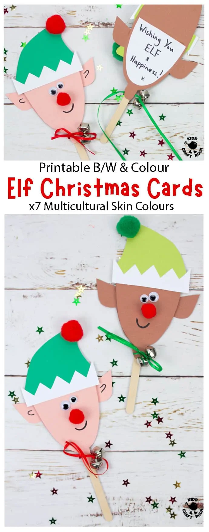 Puppet Elf Christmas Cards pin image 1