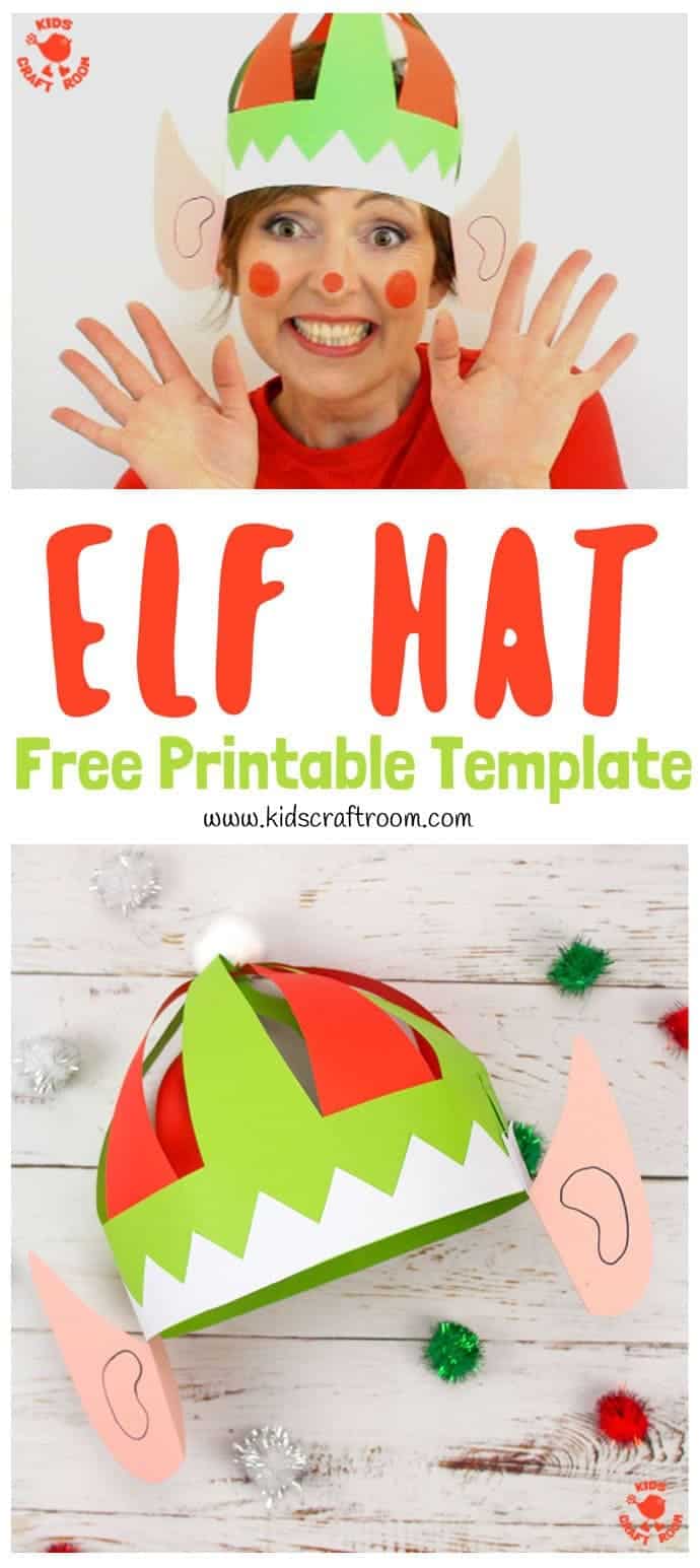 Free Printable Paper Elf Hat Template