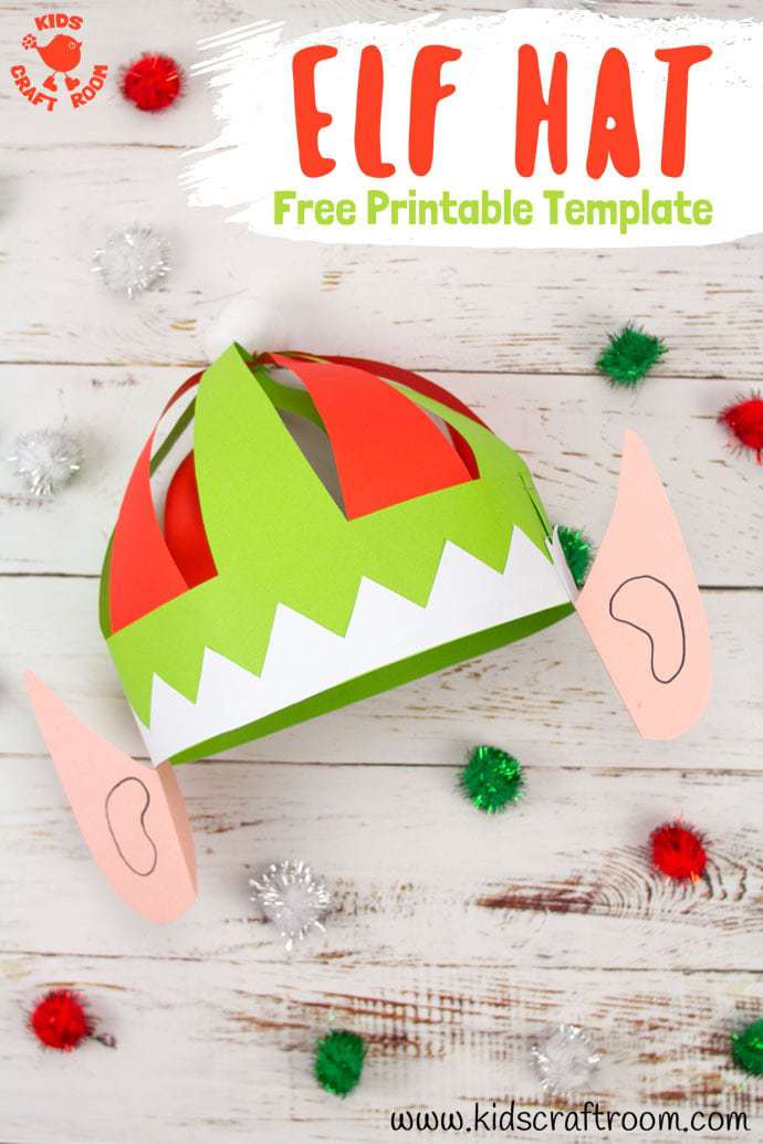 Cute Elf Hat Craft Printable Kids Craft Room