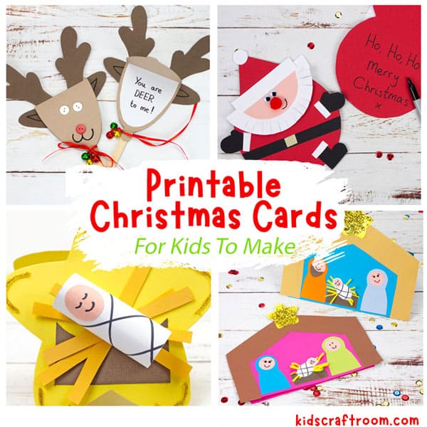 christmas card templates for kids