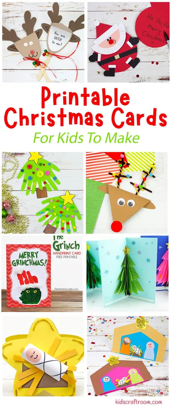 Printable Christmas Cards For Kids - Kids Craft Room