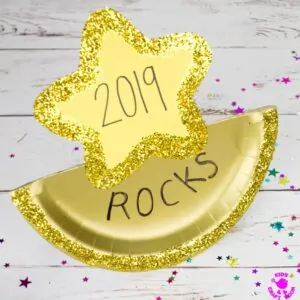 Rocking New Year Paper Plate Craft