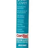 Con-Tact 05F-C7R100-12 Brand Clear Adhesive Protective Liner Covering for Books and Documents, 13.5-Inches x 5-Feet