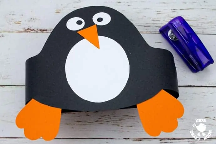 Printable Penguin Hat Craft step 6