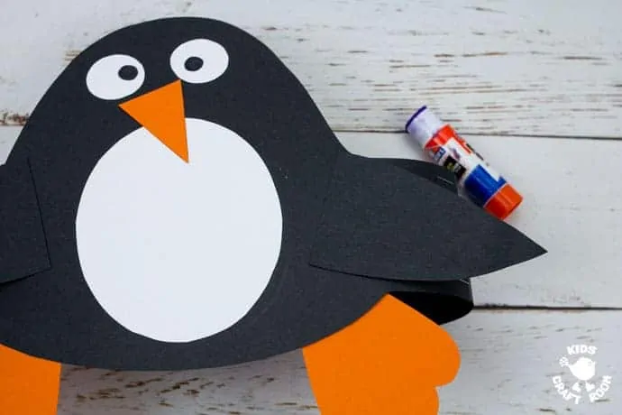 Printable Penguin Hat Craft step 7
