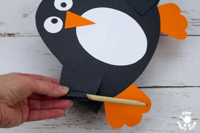 Printable Penguin Hat Craft step 8