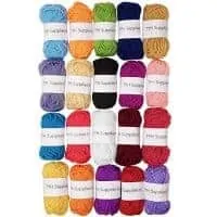 Acrylic Yarn Assorted Colors Skeins - (20 Pack)