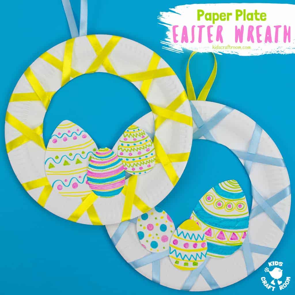 Easy Peasy Paper Plate Easter Wreath - Kids Craft Room Pertaining To Easter Card Template Ks2
