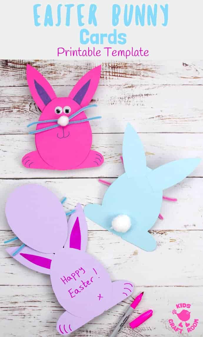 Easy Peasy Easter Bunny Cards Kids Craft Room
