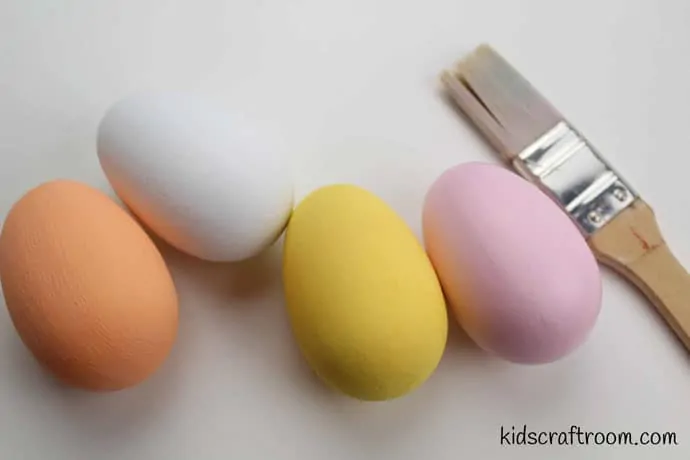 Bunny and chick egg decorating ideas- step 1