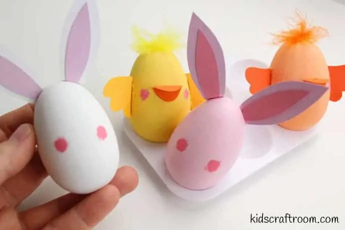Bunny and chick egg decorating ideas- step 6