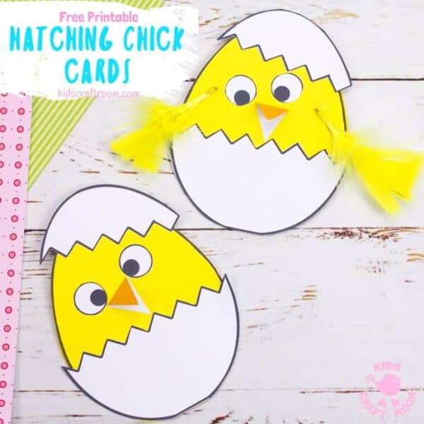 Hatching Chick Easter Card Craft - Kids Craft Room