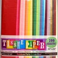Creative Hobbies Rainbow Color Tissue Paper 