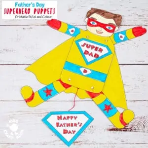 Father's Day Superhero Puppets