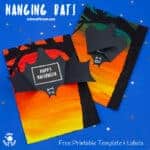 Hanging Bat Craft For Kids