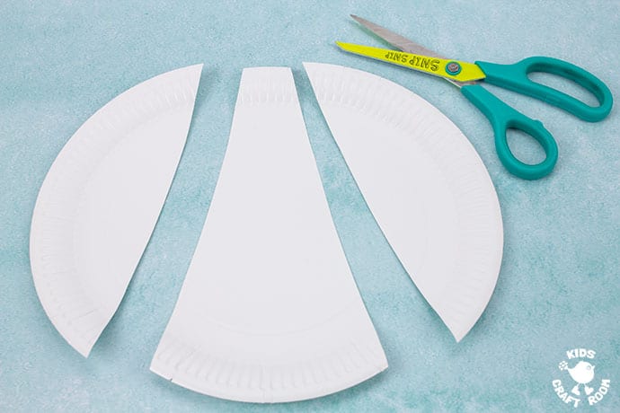 Paper Plate Angel Craft For Kids step 1