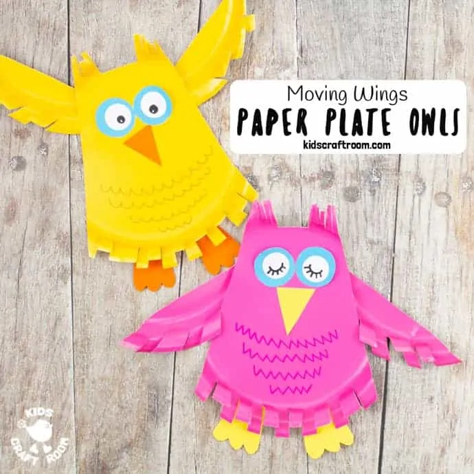 Paper plate owl craft square image