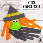 Paper Plate Witch Wind Catcher