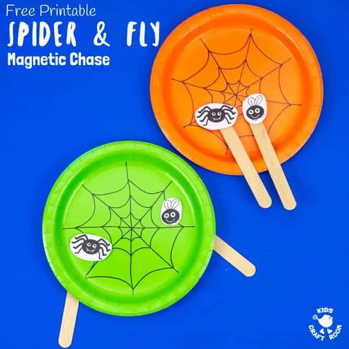 Spider and fly toy square image.
