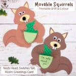 Easy Movable Squirrel Craft