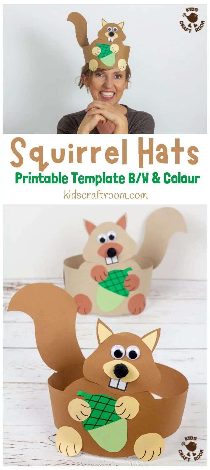 Squirrel Hat Craft pin image 1