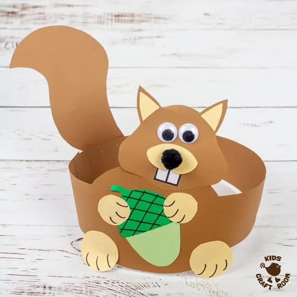 preschool paper bag squirrel