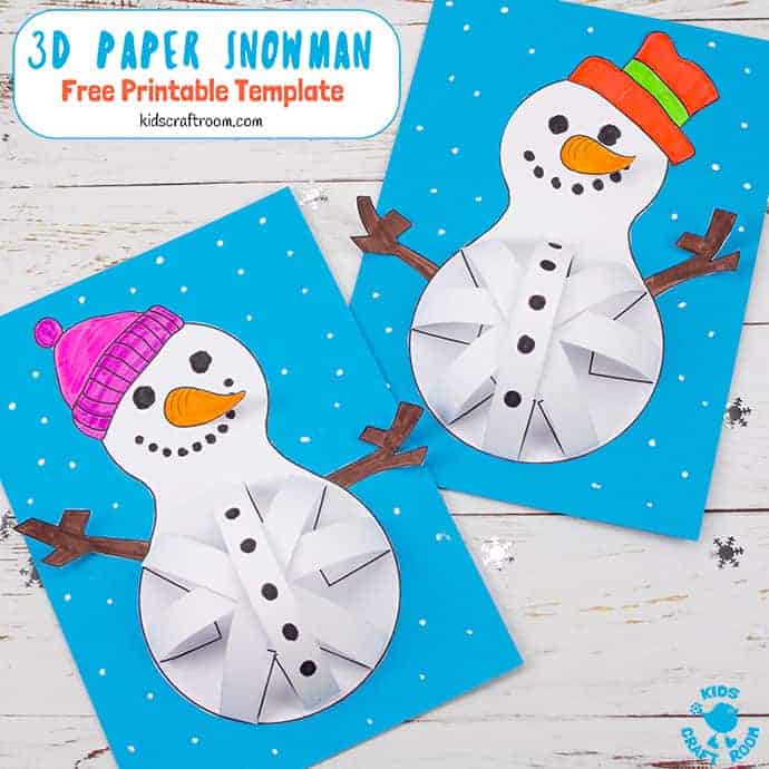 3d Snowman Crafts For Kids Situation