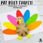 Pot Belly Paper Turkey Craft